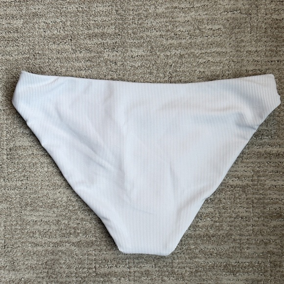 Beach Riot Ribbed White Bikini Bottom - Picture 4 of 5